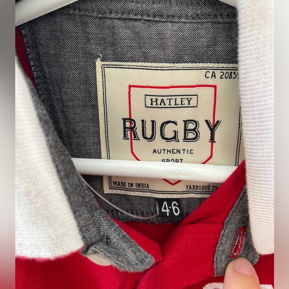 Hatley Rugby shirt - size 4-6 - Picture 2 of 2